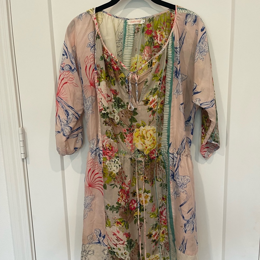 Johnny Was dress with slip